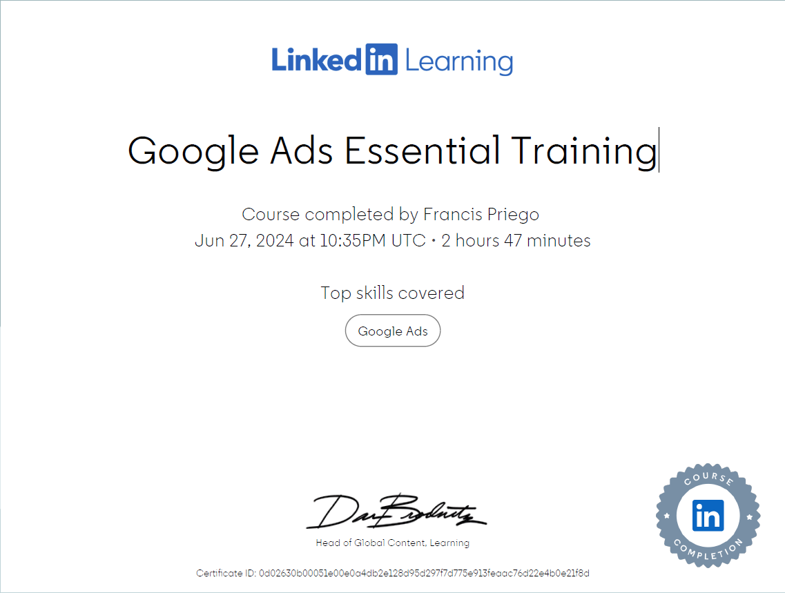 Google Ads Essential Training